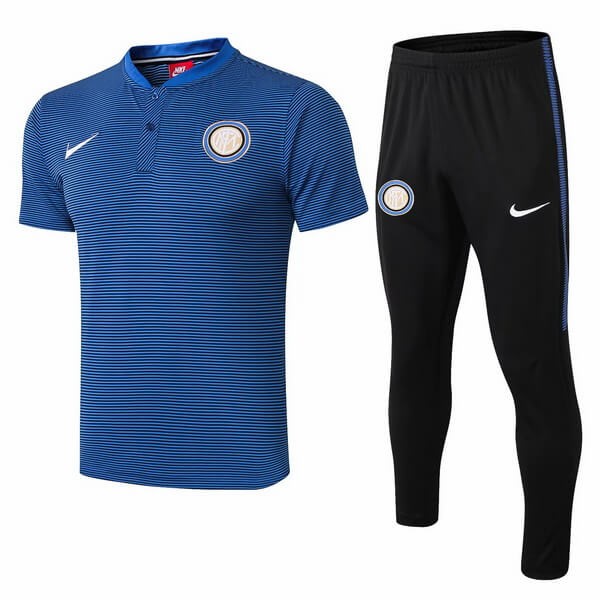 Polo Komplett Set Inter Milan 2018-19 Blau Schwarz